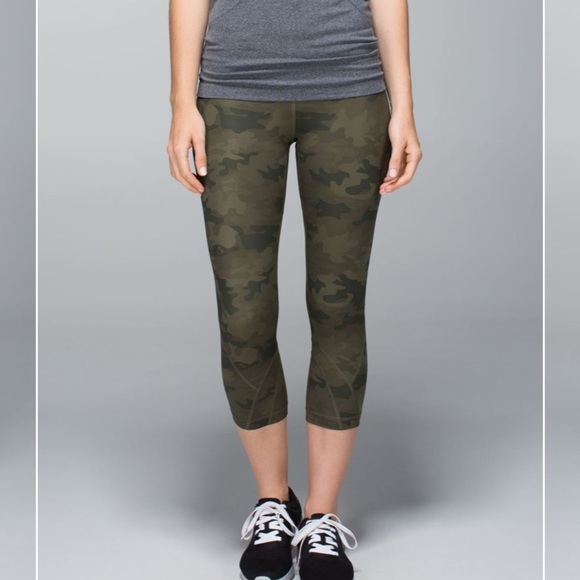 lululemon Run Inspire Crop II Luxtreme Savasana Camo - Picture 3 of 16